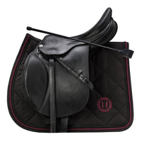 UBlack Rider Back to Black Jumping Saddle Pad