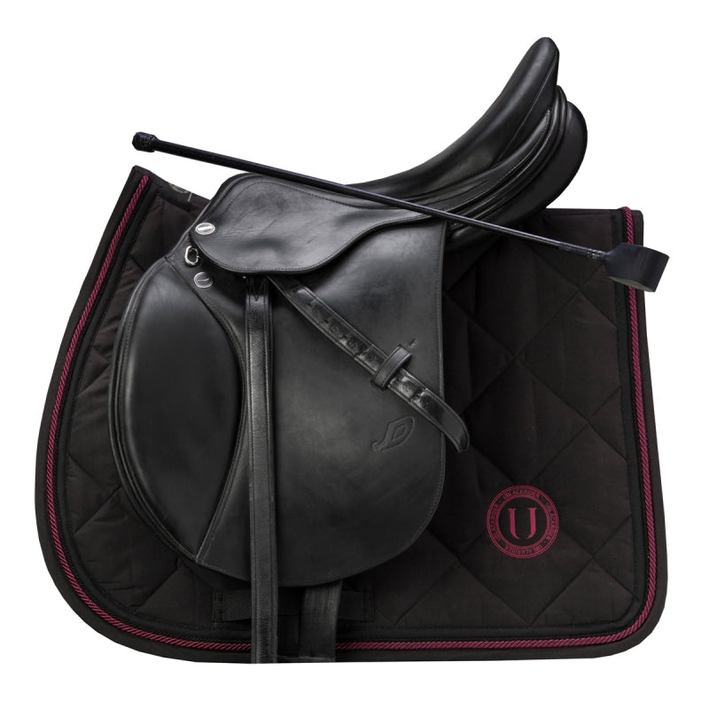 UBlack Rider Back to Black Jumping Saddle Pad