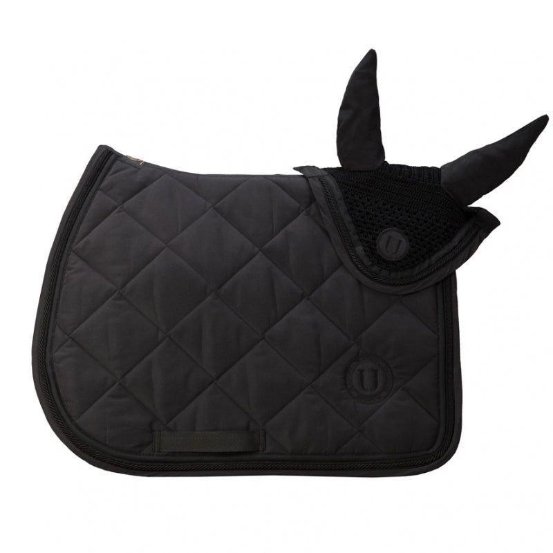 UBlack Rider Back to Black Jumping Saddle Pad