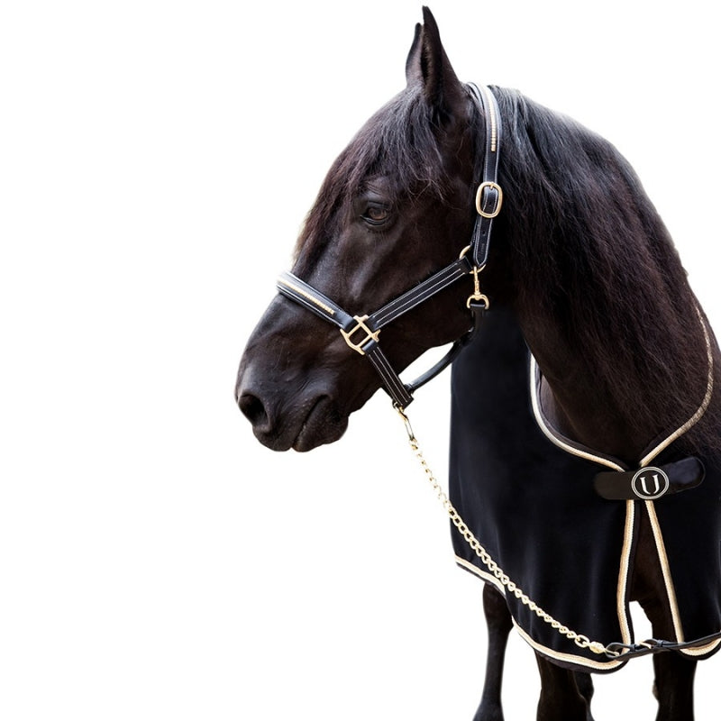 UBlack Rider U Black Gold Fleece Rug