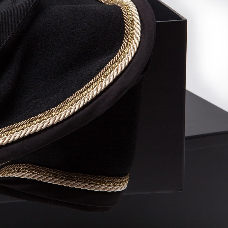 UBlack Rider U Black Gold Fleece Rug