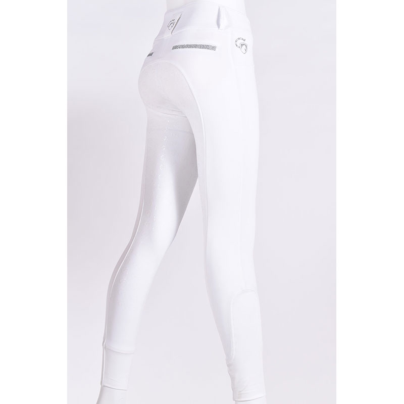 Cavaleros Evento Slim Breeches - White