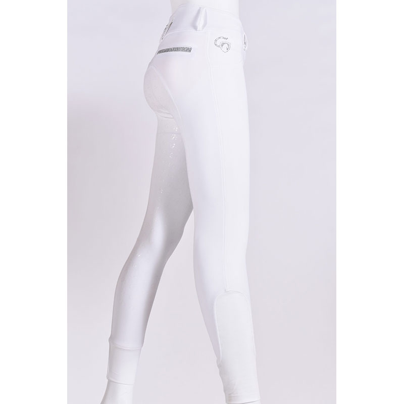 Cavaleros Evento Slim Breeches - White