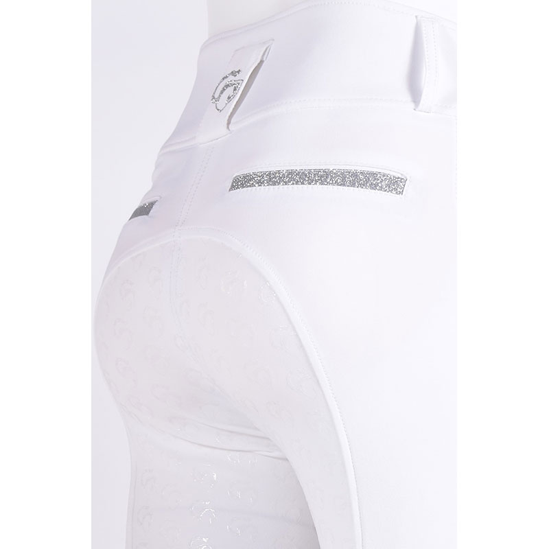 Cavaleros Evento Slim Breeches - White