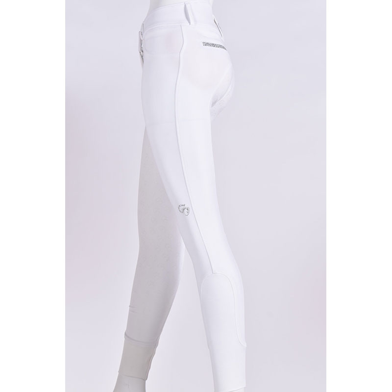 Cavaleros Evento Slim Breeches - White