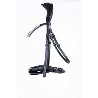 Luxe of London flat-snaffle-no-flash-black