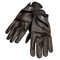 Scharf leather riding glove - black