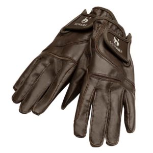 scharf-leather riding-glove-brown