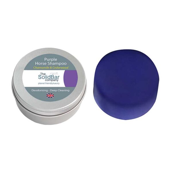 The Solid Bar Co. Equine Purple Deodorising Shampoo (with Chamomile & Cedarwood)